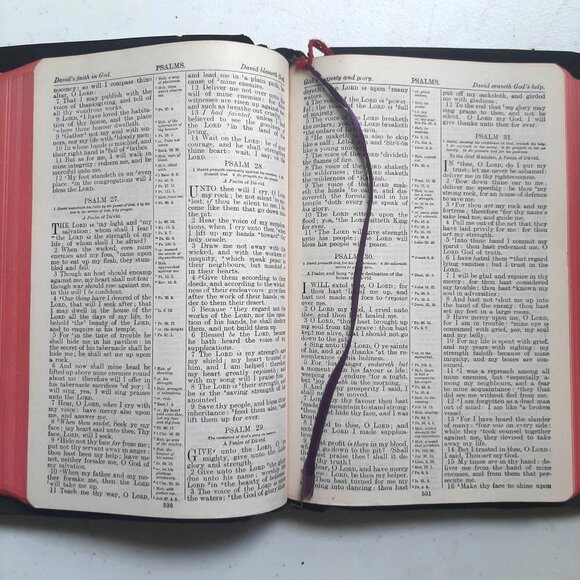 Thomas Nelson and Sons KJV Bible Norwood Press Bourgeois 8vo References Self-pro - Picture 6 of 9